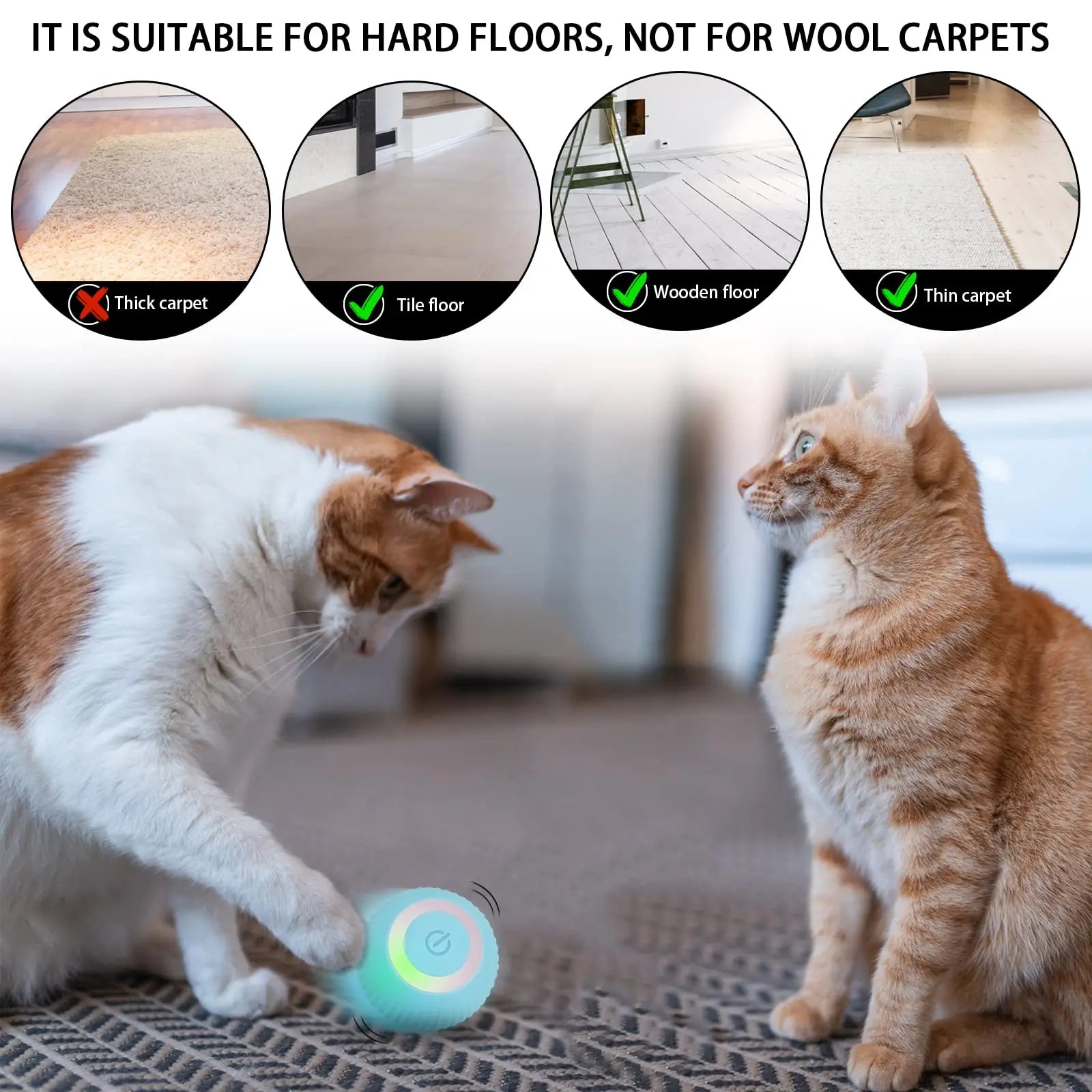 Interactive Rolling Ball For Pets