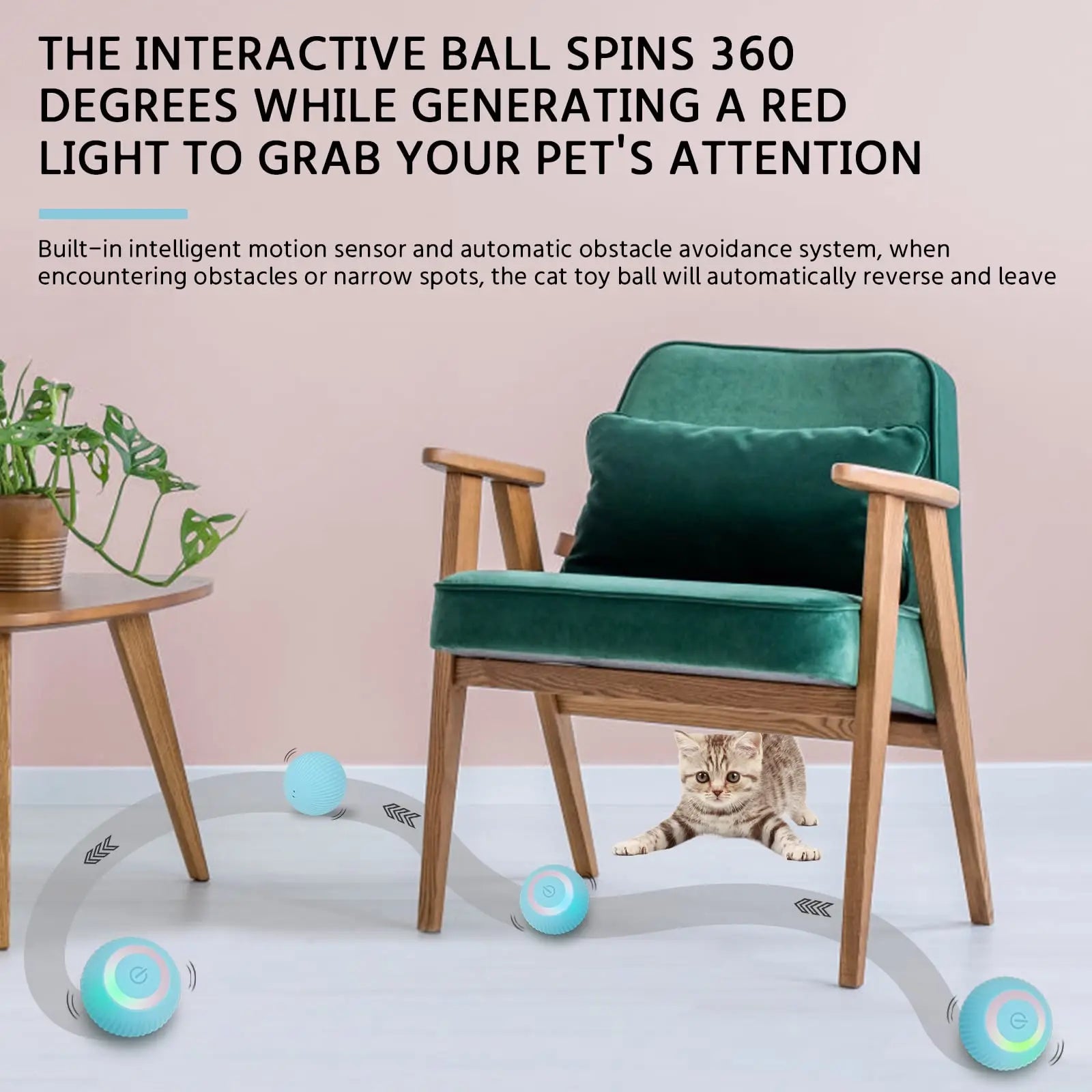 Interactive Rolling Ball For Pets