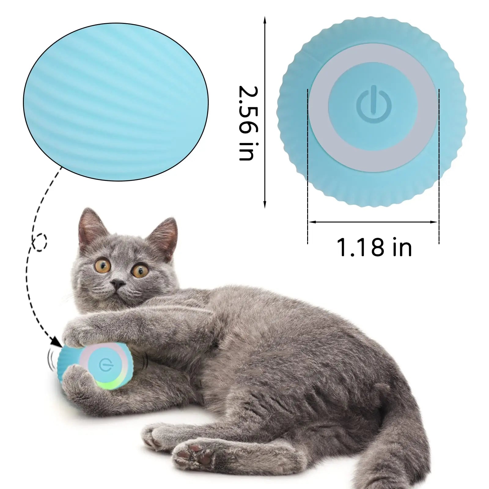 Interactive Rolling Ball For Pets